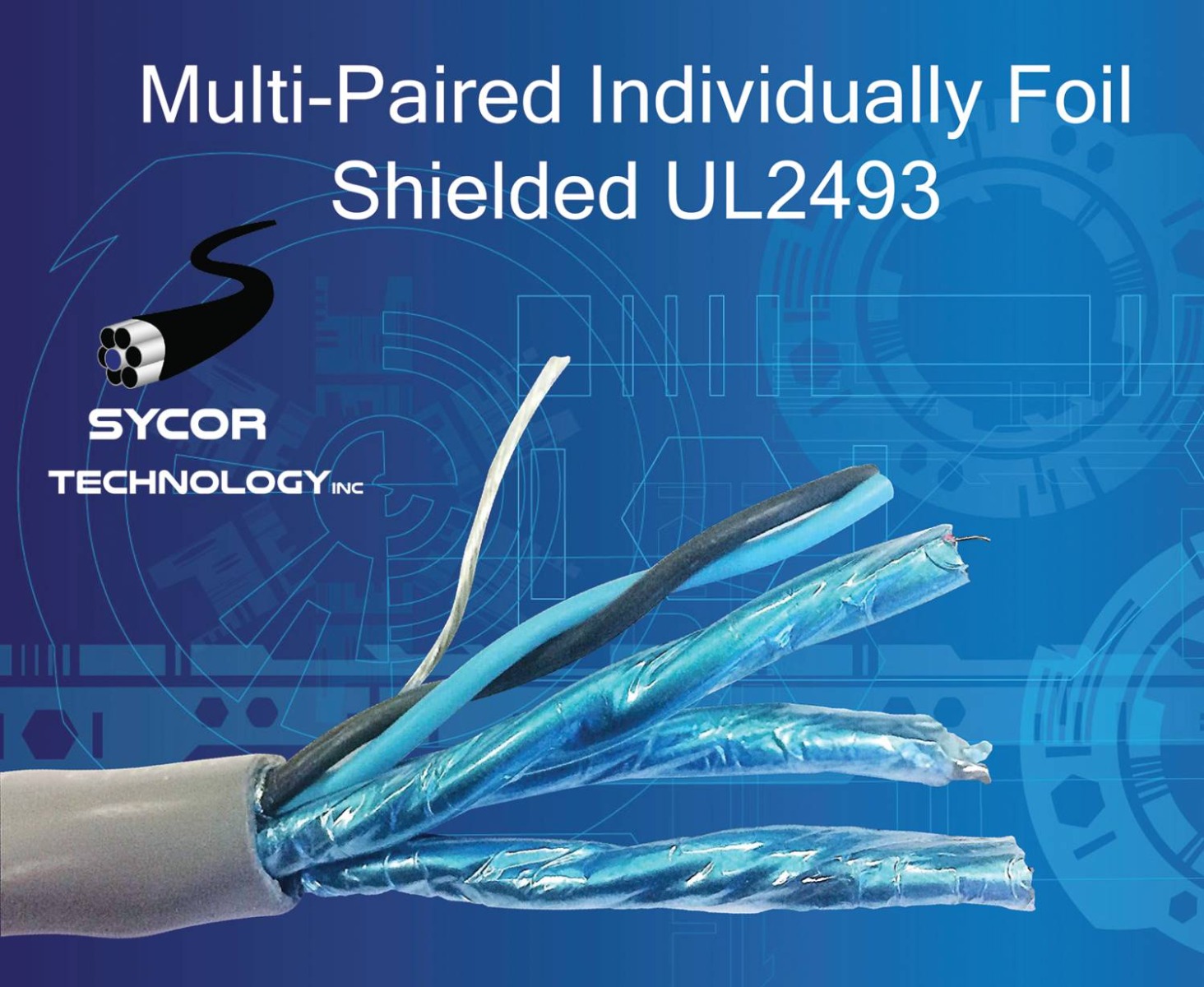 Multi-Pair Individually Foil Shielded Cable UL2493
